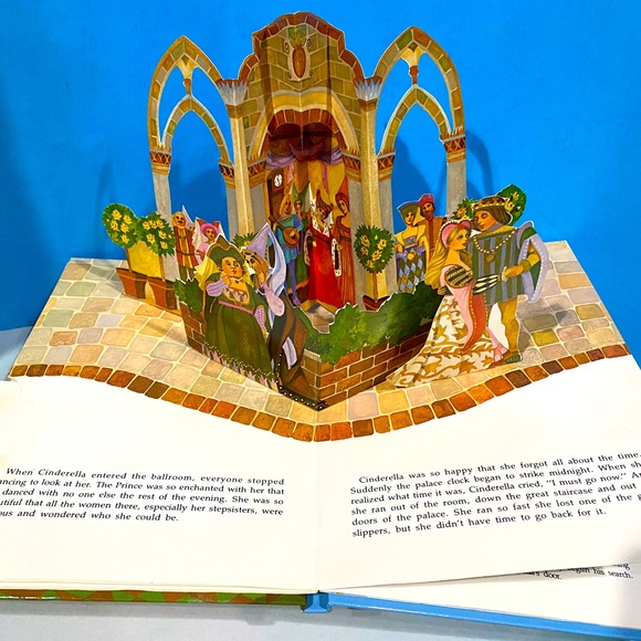 CINDERELLA VTG 90’s A TROLL POP-UP BOOK HARDCOVER A CUTE CLASSIC TALE! - Picture 11 of 16